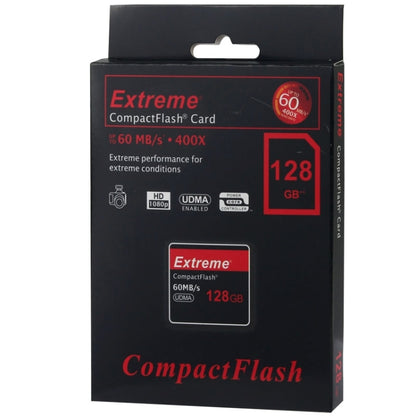 128GB Extreme Compact Flash Card, 400X Read  Speed, up to 60 MB/S (100% Real Capacity), 128GB