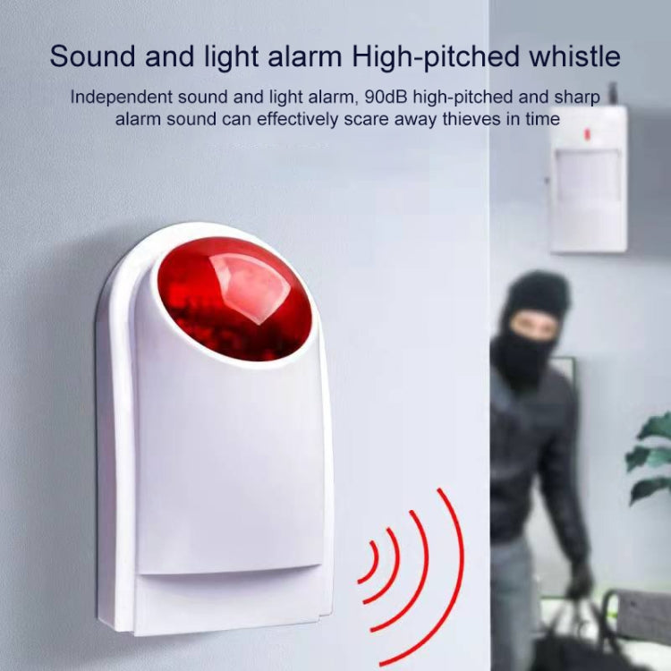 Outdoor Siren with Red Flashlight , Can be used 1.2A 12V as a Backup Battery , PA-100, PA-100 Red