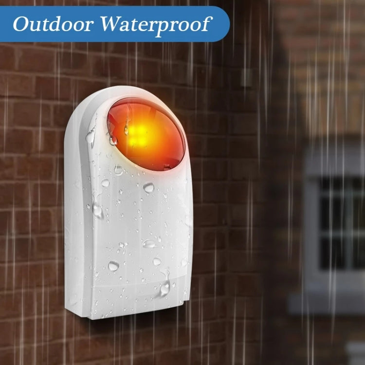 Outdoor Siren with Red Flashlight , Can be used 1.2A 12V as a Backup Battery , PA-100, PA-100 Red