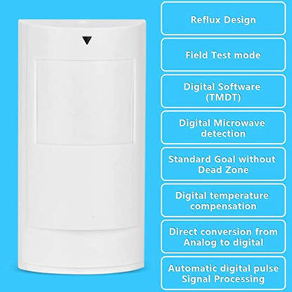 PA-525D Wired Dual Infrared and Microwave Digital Motion Detector, PA-525D Wired Detector