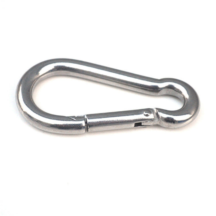 M6 Stainless Steel Carabiner Spring Hook Multi-tool Mountaineering Buckle Lock Camping Hook Rope, Inner Diameter: 5.8mm, M6