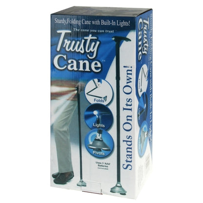 Ultra-light Handle Dependable Walking Magic Foldable Trusty Cane with Built-in Light, G02