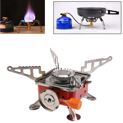 Outdoor Picnic Gas Burner Portable Card Type Camping Stove, K-202