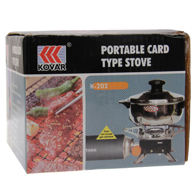 Outdoor Picnic Gas Burner Portable Card Type Camping Stove, K-202