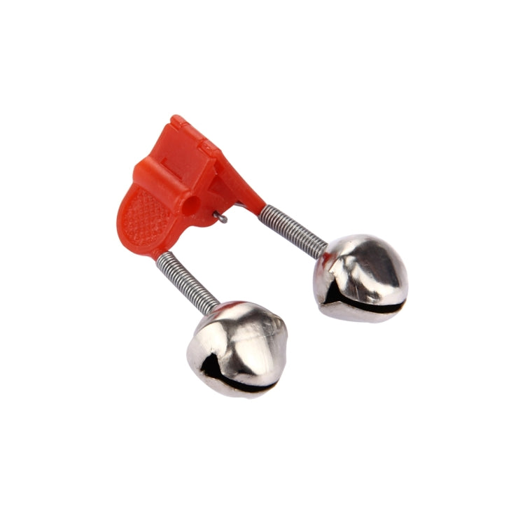 10 PCS Fishing Accessory Twin Bells Clip On Fishing Rod Fishing Bait Alarm, Random Color Delivery, Fishing Bait Alarm
