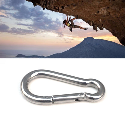 M4 Stainless Steel Carabiner Spring Hook Multi-tool Mountaineering Buckle Lock Camping Hook Rope, Inner Diameter: 3.93mm, M4
