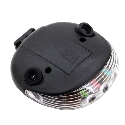 Shell Shape Bicycle Safety Rear Warning Tail Light with 2 Laser Beams and Colorful Lights, Shell Shape Colorful Lights