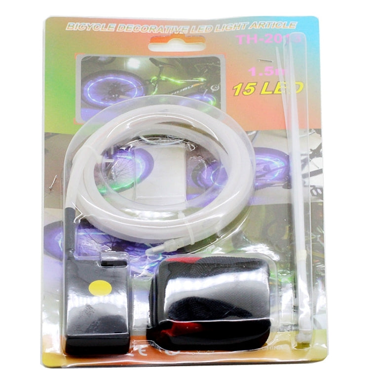 Bicycle Wheel Spoke Decorative LED Light Article Bar Strip, 15 LEDs, 15 LEDs