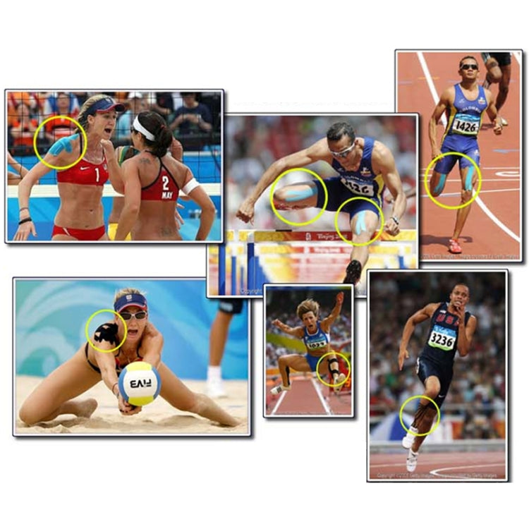 Waterproof Kinesiology Tape Sports Muscles Care Therapeutic Bandage, Size: 5m(L) x 5cm(W), Size: 5mx 5cm White, Size: 5mx 5cm Green, Size: 5mx 5cm, Size: 5mx 5cm Red, Size: 5mx 5cm Yellow, Size: 5mx 5cm Orange, Size: 5mx 5cm Blue, Size: 5m x 5cm Magent...