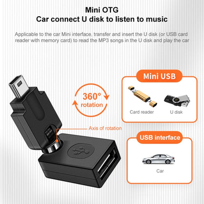 High Quality USB 2.0 AF to OTG Mini USB Adapter, Support 360 Degree Rotation, USB 2.0 AF