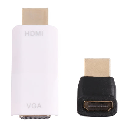 Full HD 1080P HDMI to VGA + Audio Converter Adapter for Laptop / STB / DVD / HDTV (With HDMI Female to Male Adapter), HDMI to VGA + Audio