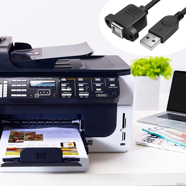 USB 2.0 Male to USB 2.0 Type-B Female Printer / Scanner Adapter Cable for HP, Dell, Epson, Length: 50cm