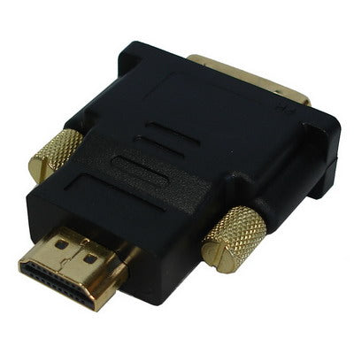 HDMI 19Pin Male to DVI 24+1 Pin Male adapter (Gold Plated), HDMI Male to DVI 24+1Pin Male