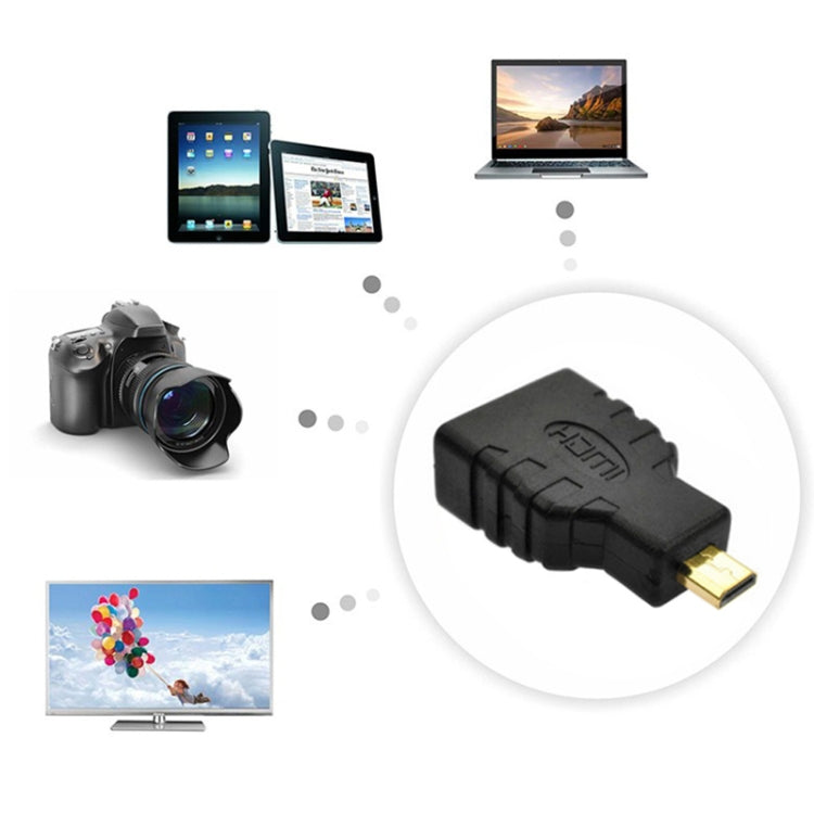Micro HDMI Male to HDMI Female Adapter (Gold Plated), Micro HDMI Male to HDMI Female