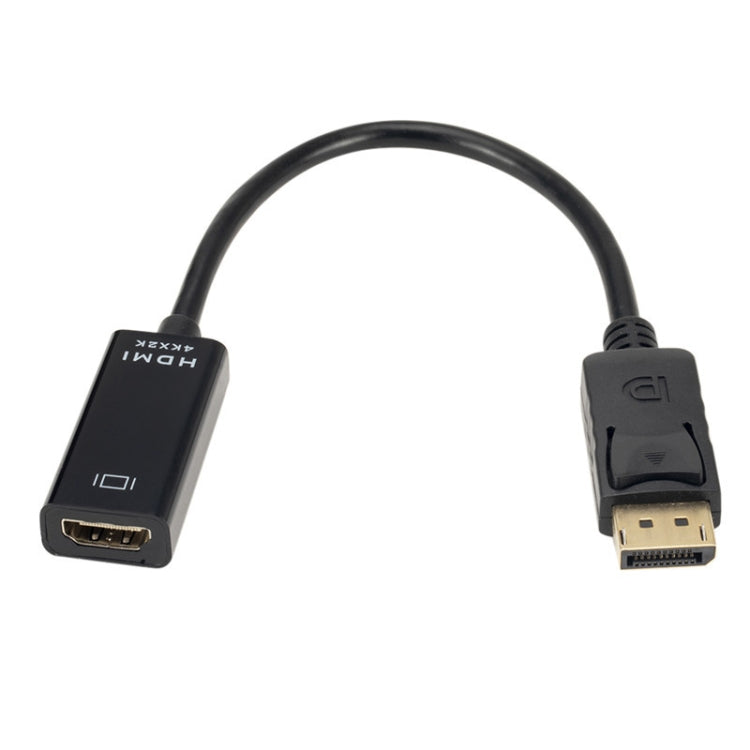 UHD 4K DisplayPort Male to HDMI Female Port Cable Adapter, Length: 20cm, DP to HDMI Black