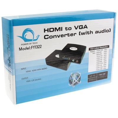 HDMI to VGA Converter with Audio (FY1322), HDMI to VGA