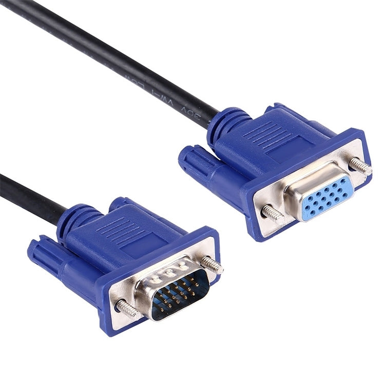 3m Good Quality VGA 15 Pin Male to VGA 15 Pin Female Cable for LCD Monitor, Projector, etc, Length: 3m