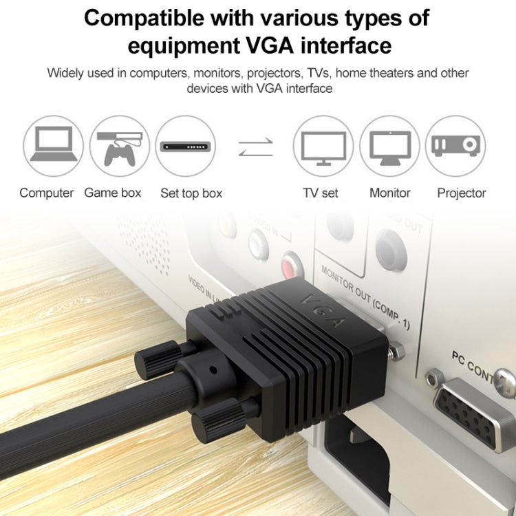 3m Normal Quality VGA 15Pin Male to VGA 15Pin Female Cable for CRT Monitor, 3m
