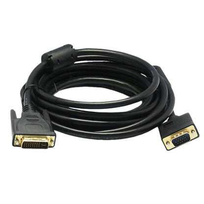 VGA 15Pin Male to DVI 24+5 Pin Male Cable  1.5M, VGA to DVI