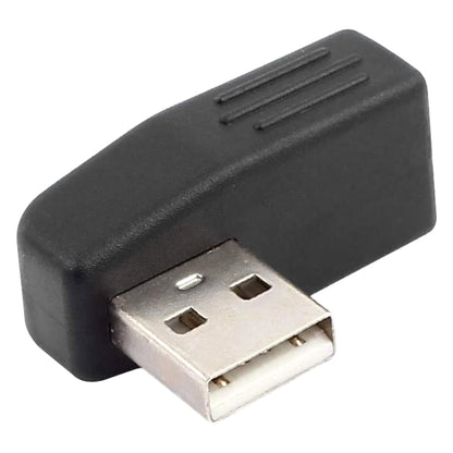 USB 2.0 AM to AF Adapter with 90 Degree Angle, Support OTG Function, 90 Degree Right Angled, 90 Degree Lelf Angled
