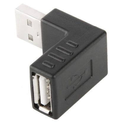 USB 2.0 AM to AF Adapter with 90 Degree Angle, 90 Degree Down Angled