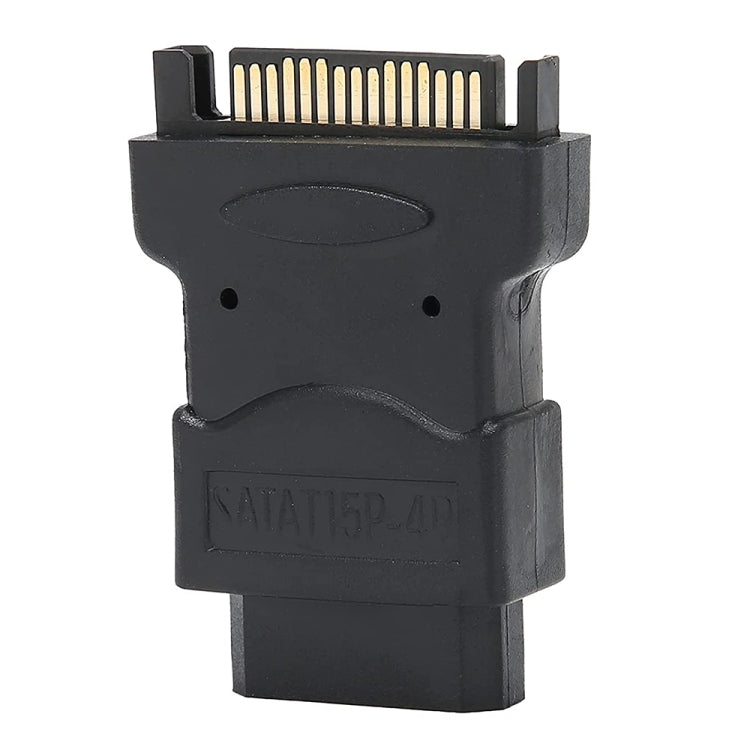 SATA 15 Pin Male to 4 Pin Female Adapter, SATA 15 Pin Male to 4 Pin