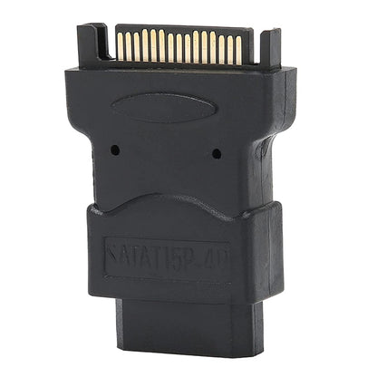 SATA 15 Pin Male to 4 Pin Female Adapter, SATA 15 Pin Male to 4 Pin