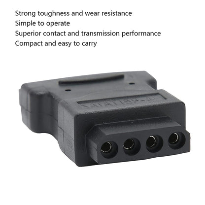 SATA 15 Pin Male to 4 Pin Female Adapter, SATA 15 Pin Male to 4 Pin