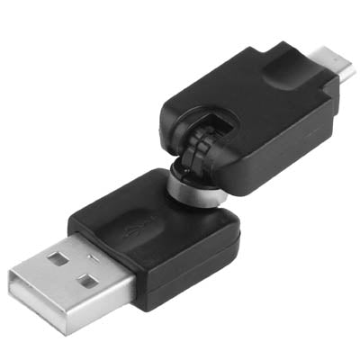 USB 2.0 AM to Micro USB 360 Degree Swivel Adapter for Galaxy S IV / i9500 / S III / i9300 /Note II / N7100 / i9220 / i9100 / i9082 / Nokia / LG / BlackBerry / HTC One X /Amazon Kindle / Sony Xperia etc, USB 2.0 AM