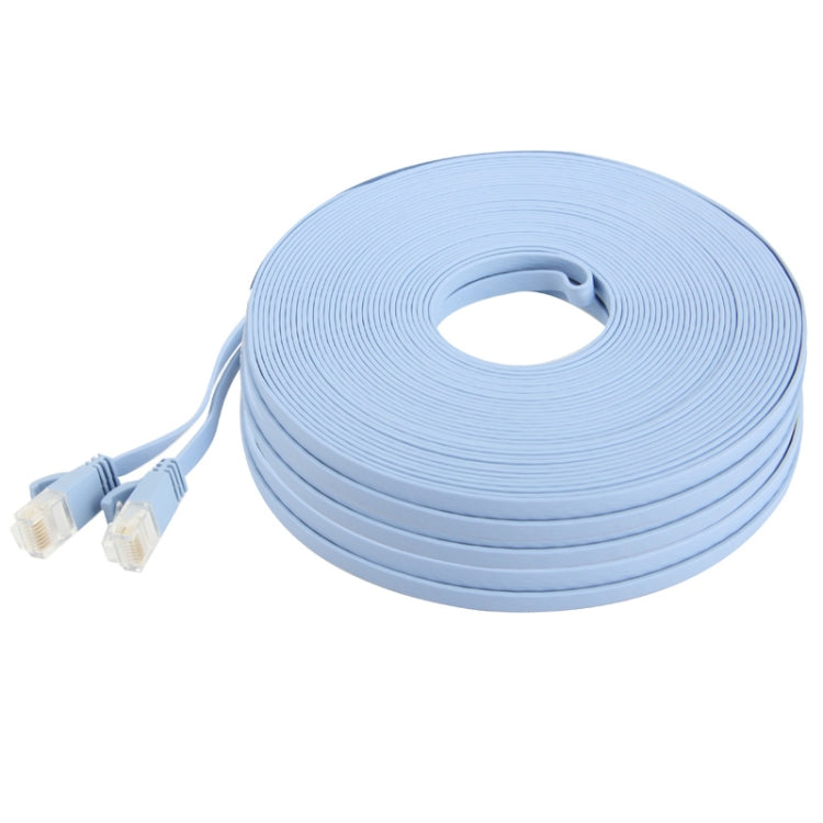 50m Ultra-thin Flat Ethernet Network LAN Cable, CAT6a, Length: 50m (Baby Blue)