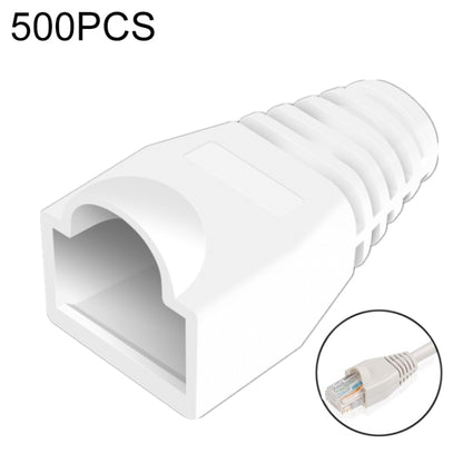 Network Cable Boots Cap Cover for RJ45, Green (500 pcs in one packaging , the price is for 500 pcs), 500 Pcs Grey, 500 Pcs Black, 500 Pcs Red, 500 Pcs Blue, 500 Pcs White, 500 Pcs Yellow, 500 Pcs Green