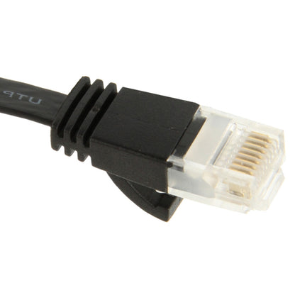 CAT6 Ultra-thin Flat Ethernet Network LAN Cable, 3m Black