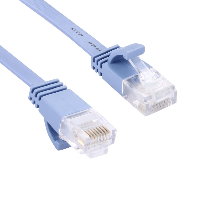 15m  CAT6 Ultra-thin Flat Ethernet Network LAN Cable, 15m Blue