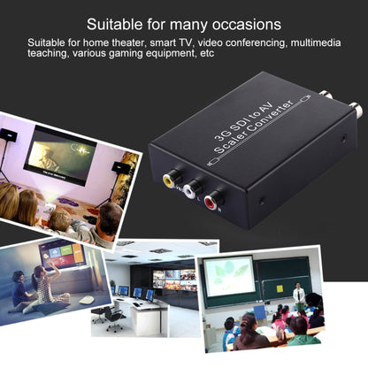 NF-F001 3G SDI to AV +  SDI Scaler Converter, Allow SD-SDI / HD-SDI / 3G-SDI Shown on HDTV, SDI to AV