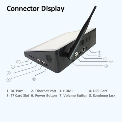 Pipo X9 TV Box 8.9 inch Touchscreen Android 7.0 Tablet Mini PC, RK3288, Quad Core 1.8GHz, RAM: 2GB, ROM: 32GB, Support WiFi / Bluetooth / Ethernet / HDMI / TF Card, Pipo X9