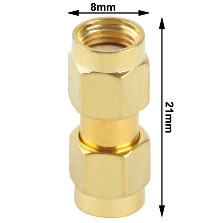 Gold Plated RP-SMA Male to RP-SMA Male Adapter, RP-SMA Male to RP-SMA Male