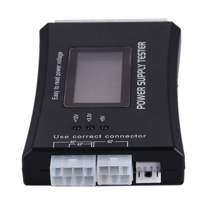 Digital LCD Display PC Computer 20/24 Pin Power Supply Tester Checker Power Measuring Diagnostic Tester Tool, ATX Connector with LCD