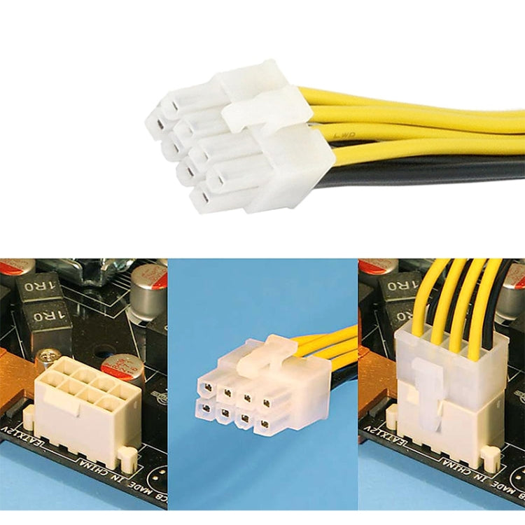 8 pin Male to 8 pin Female Power Extension Cable, 8 Pin Male to 8 Pin Female