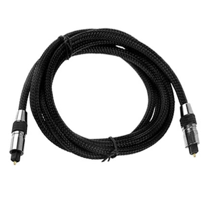Braided Optical Audio Cable, OD: 5.0mm, Length: 2m, OD: 5.0mm