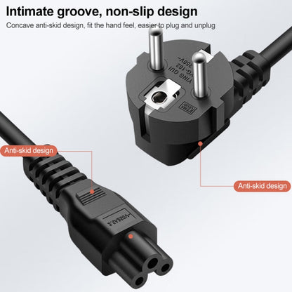 High Quality 3 Prong Style EU Notebook AC Power Cord, Length: 1.8m, 3 Prong Style EU Plug, Length: 1.8m