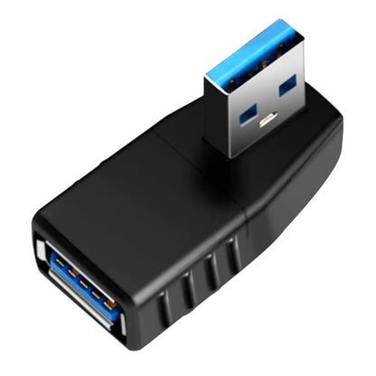 USB 3.0 AM to USB 3.0 AF Cable Adapter, Left Angle AM to AF(Blue), Left Angle AM to AF(Blcak)