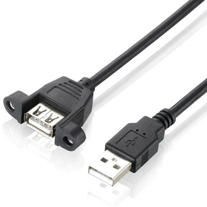 USB 2.0 AM to AF Mount Panel Cable, Length: 90cm, AM to AF, Length: 90cm