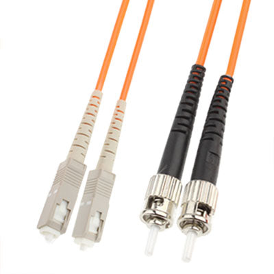 SC-ST Dual-Core Multi Mode Fiber Optic Jumper,Length: 3m, Dual-Core Multi Mode