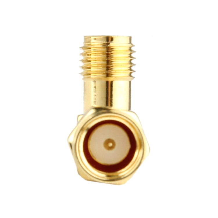 Gold Plated SMA Female to SMA Male Adapter with 90 Degree Angle, SMA Female to Male