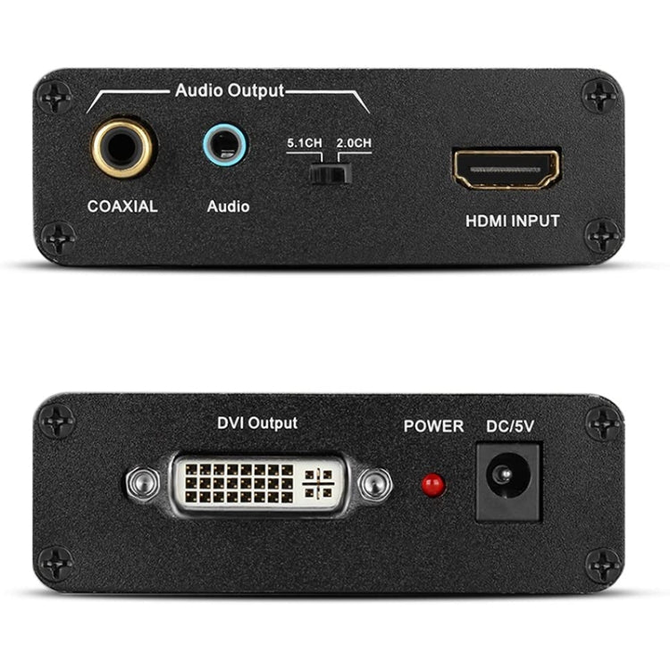 HDV-339 Full HD HDMI to DVI + Digital Coax / Analog Stereo Audio Converter Adapter