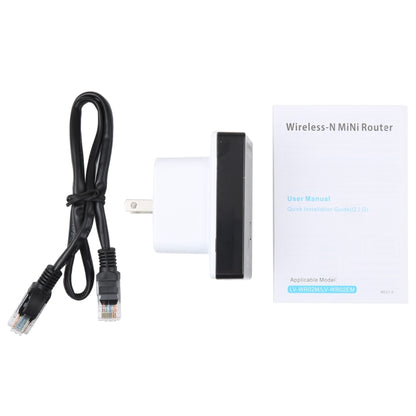 300Mbps Wireless-N Mini Router, Support AP / Client / Router / Bridge / Repeater Operating Modes, Sign Random Delivery, US Plug