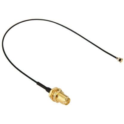 U.fl / IPX to RP SMA Female Pigtail for Wifi Network, Cable Length: 18cm, 18cm RP-SMA Female Black