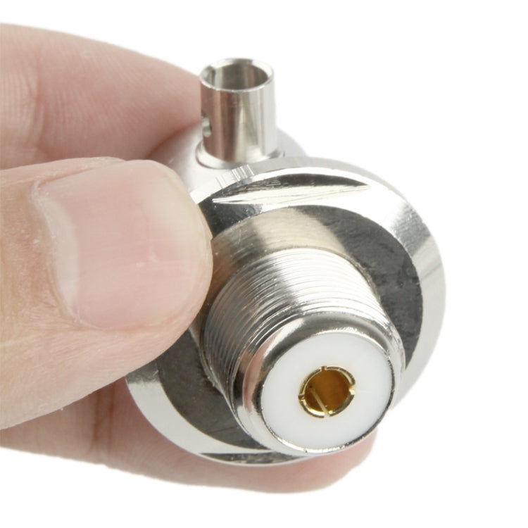 UHF Female Elbow Adapter Connected RG58 RG142 LMR195 Cable, UHF Female Elbow RG142
