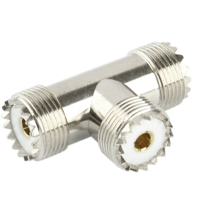 UHF Female to 2 x UHF Female Adapter, UHF Female
