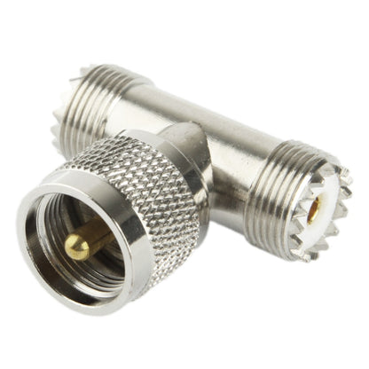 UHF Male to 2 x UHF Female Adapter, UHF Male